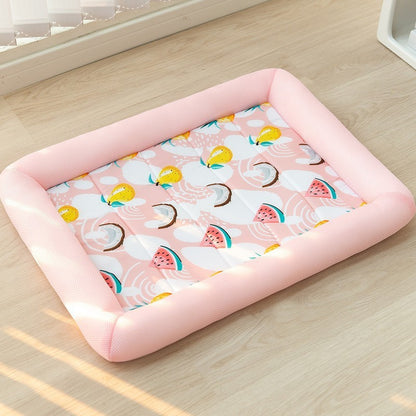 Advanced Summer Cooling Pet Bed Pink Color SnugglePals
