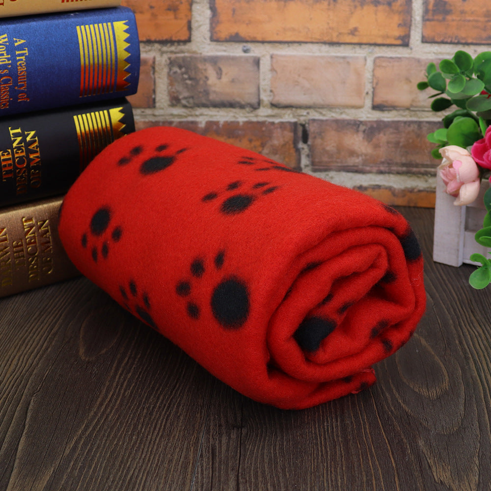 Double-Sided Fleece Pet blanket: Red Color