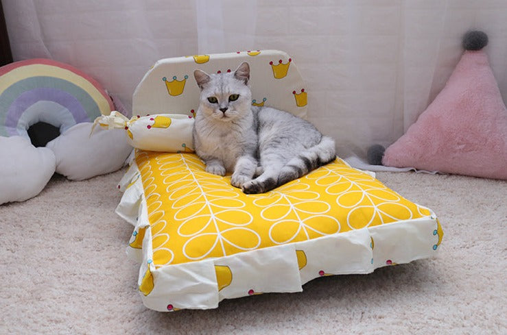 Rutschfestes Hundebett und Katzenbett aus weicher Baumwolle: Komfort und Stabilität