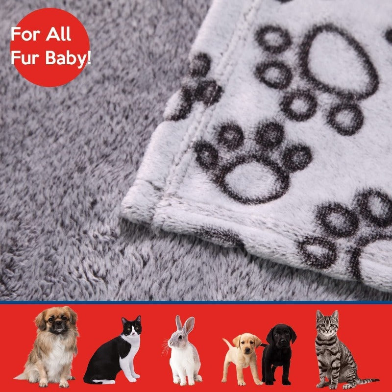 Manta antiestática para mascotas con corte de franela: fácil de limpiar