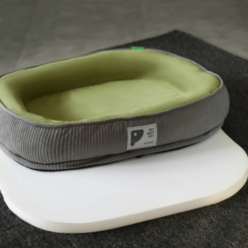 Insulated Corduroy Neck Guard Dog Bed: Support and Durability