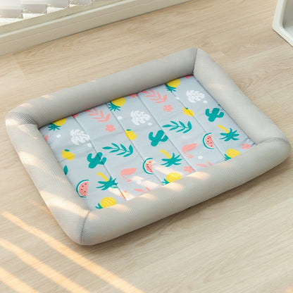Advanced Summer Cooling Pet Bed Gray Color SnugglePals