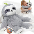 Weighted Stuffed Animals Sloth Plush, Heatable Coolable, 4 Lb, 20In | Mom'S Choice Award, Microwaveable Inner Pad, Huggable Sloth Plushies, Cozy Gift for Kids & Adults