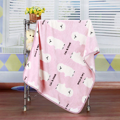 Soft and Cozy Flannel Fleece Pet Blanket: Added Warmth