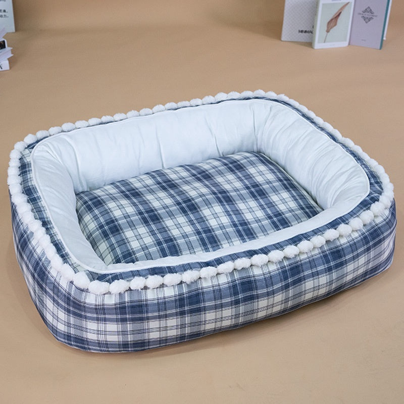 Anti-slip Moisture Proof Dog Bed | For Small and Large Dogs | Blue color | Snugglepals