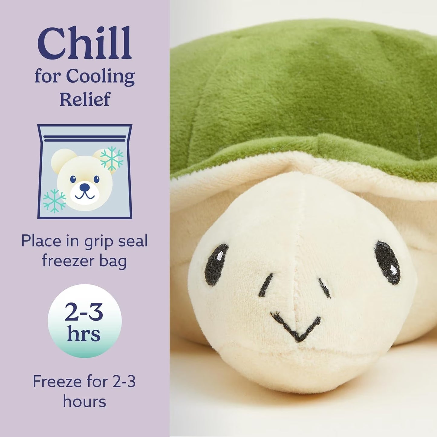Junior 9” Turtle Stuffed Animal, Microwavable Heated Plushies and Weighted Soft Plush Toys