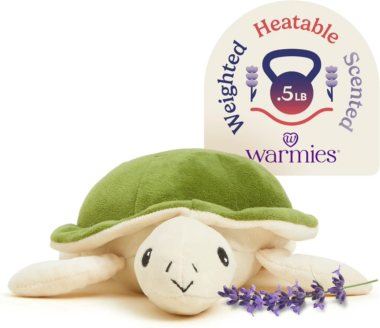 Junior 9” Turtle Stuffed Animal, Microwavable Heated Plushies and Weighted Soft Plush Toys