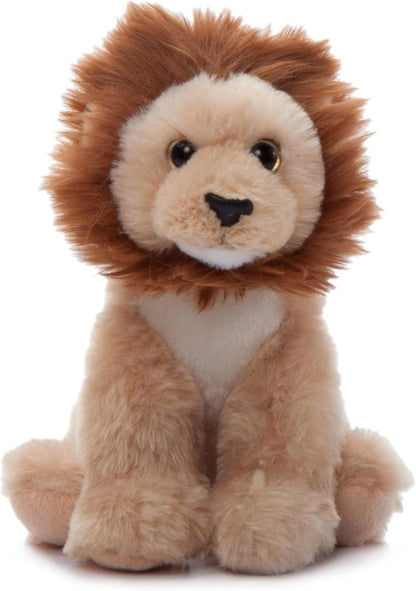 Lion Stuffed Animal Plushie, Gifts for Kids, Wild Onez Babiez Zoo Animals, Lion Plush Toy 6 Inches