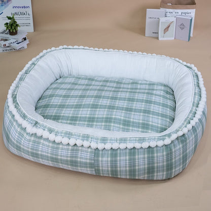 Anti-slip Moisture Proof Dog Bed | For Small and Large Dogs | Green color | Snugglepals