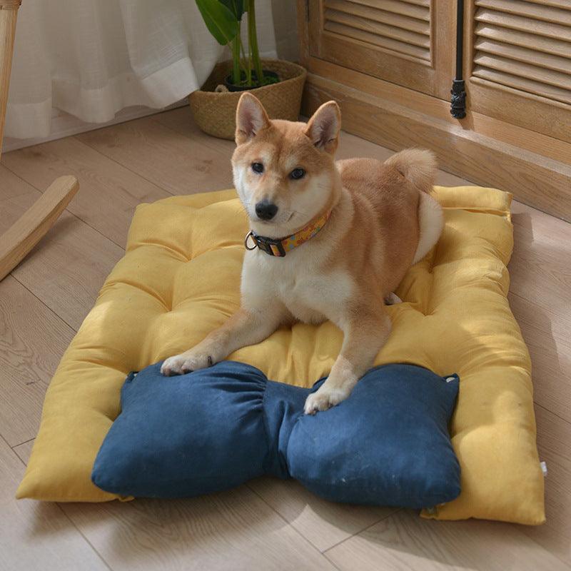 Cama para perros plegable y esponjosa con fondo antideslizante: resistente al agua