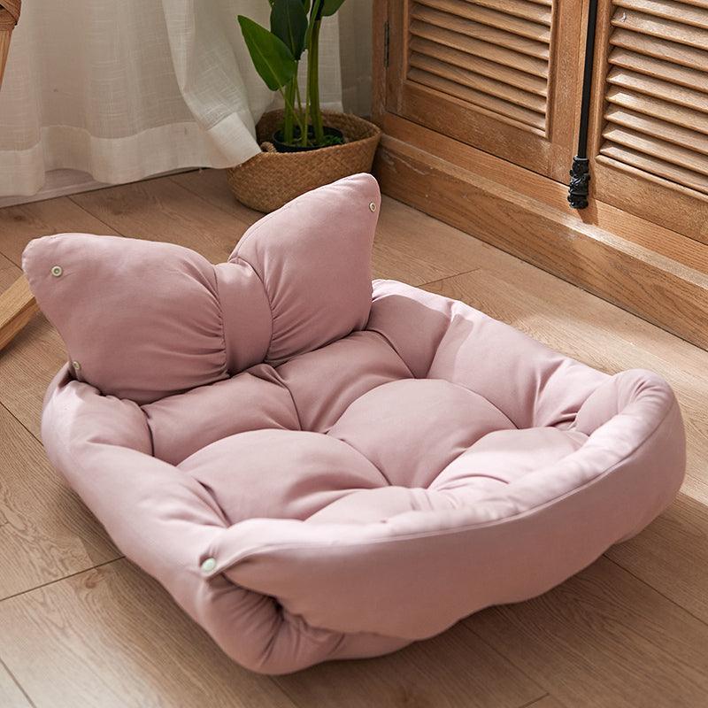 Anti-Slip Bottom Fluffy and Foldable Dog Bed: Waterproof