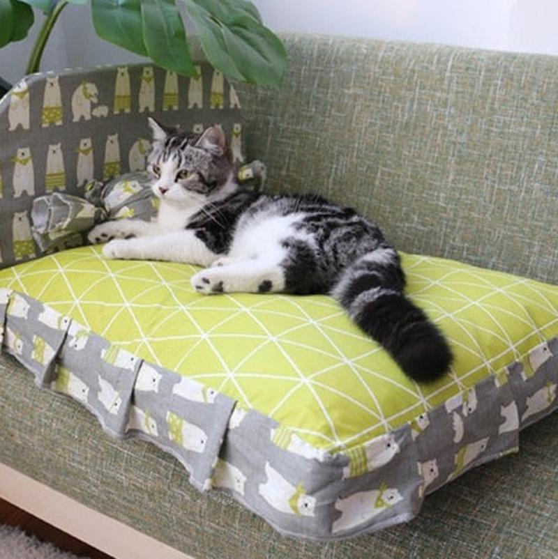 Antislip Zacht Katoenen Hondenbed en Kattenbed: Comfort en Stabiliteit