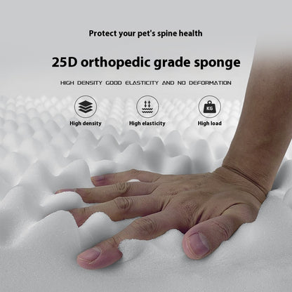 Orthopedic 25D Memory Sponge na Higaan ng Aso: Superior na Suporta sa Spinal