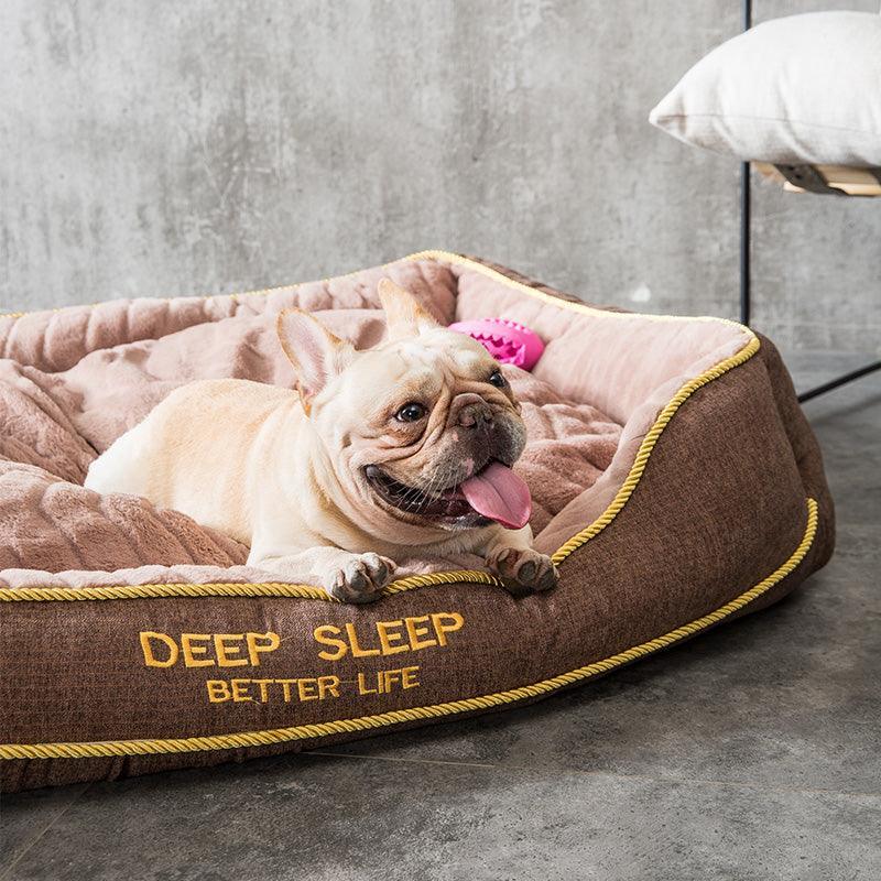 Rutschfestes, superweiches Hundebett aus Ultraplüsch: Optimaler Komfort 