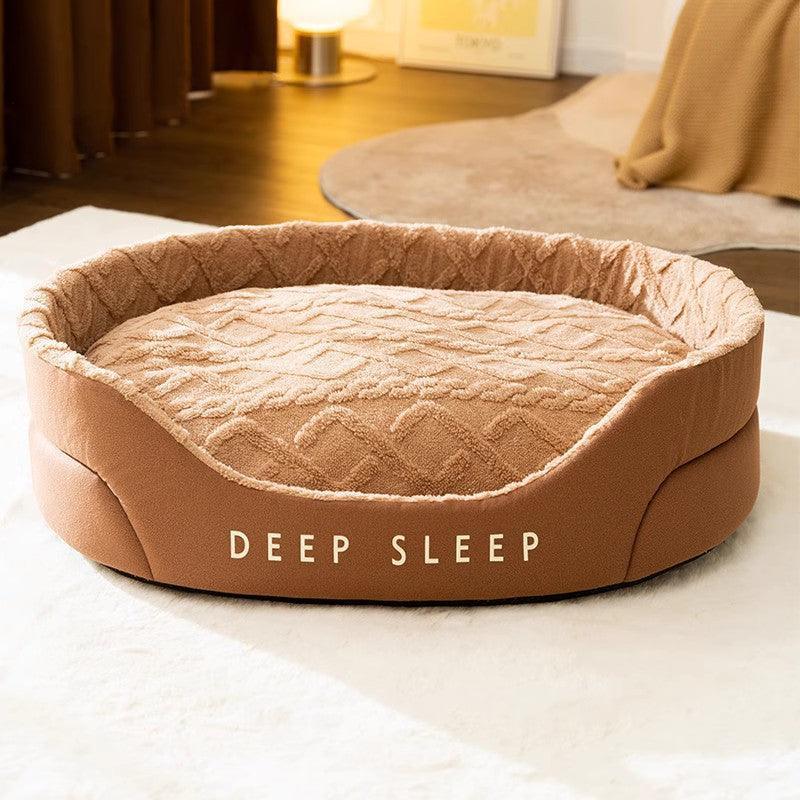 Anti-Slip Pure Cotton Pet Bed: Easy to Clean and Versatile Comfort