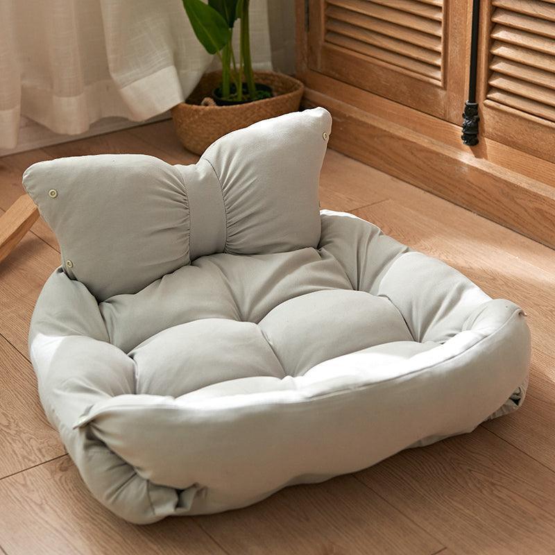 Anti-Slip Bottom Fluffy and Foldable Dog Bed: Waterproof