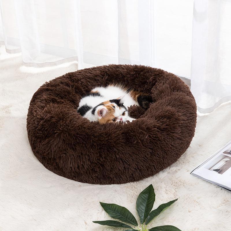 Stress Relief Fuzzy Cat Bed and Dog Bed: Durability and Style