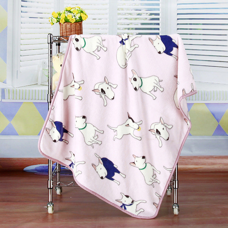 Couverture pour animaux de compagnie en flanelle polaire douce et confortable : chaleur ajoutée