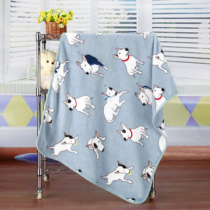 Soft and Cozy Flannel Fleece Pet Blanket: Added Warmth