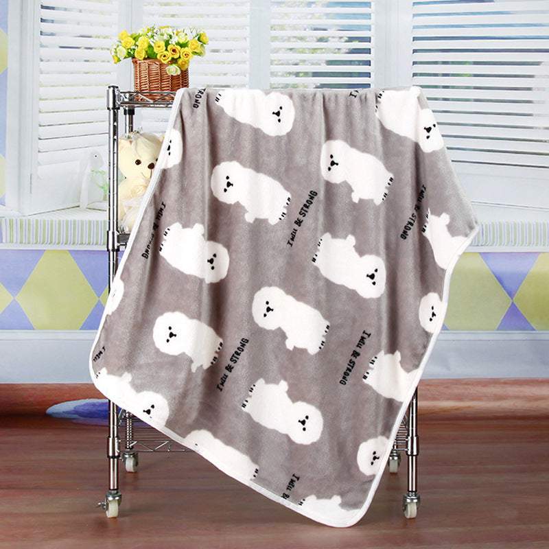 Couverture pour animaux de compagnie en flanelle polaire douce et confortable : chaleur ajoutée