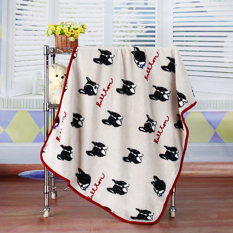 Couverture pour animaux de compagnie en flanelle polaire douce et confortable : chaleur ajoutée