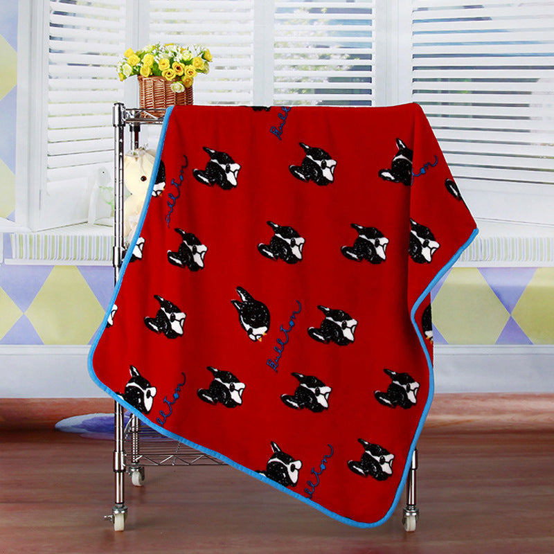 Couverture pour animaux de compagnie en flanelle polaire douce et confortable : chaleur ajoutée