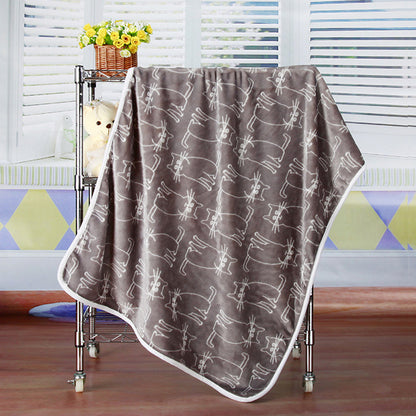 Soft and Cozy Flannel Fleece Pet Blanket: Added Warmth