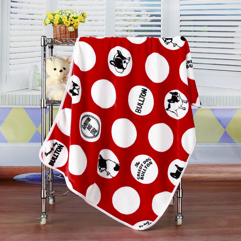 Couverture pour animaux de compagnie en flanelle polaire douce et confortable : chaleur ajoutée