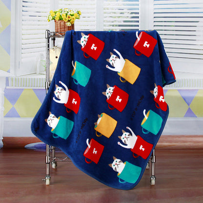 Soft and Cozy Flannel Fleece Pet Blanket: Added Warmth