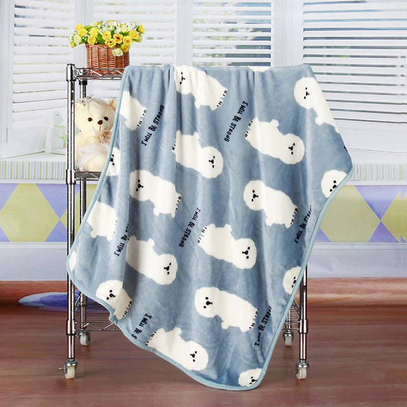 Couverture pour animaux de compagnie en flanelle polaire douce et confortable : chaleur ajoutée