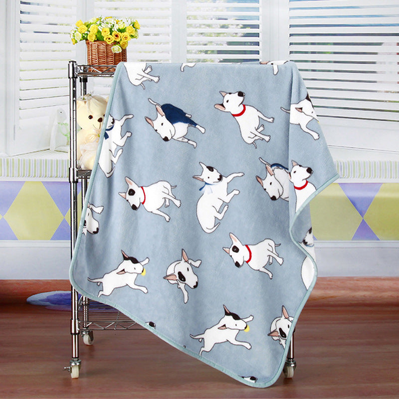 Couverture pour animaux de compagnie en flanelle polaire douce et confortable : chaleur ajoutée