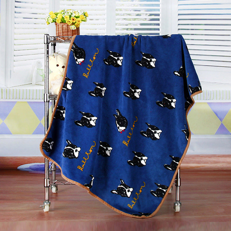 Couverture pour animaux de compagnie en flanelle polaire douce et confortable : chaleur ajoutée