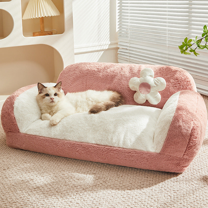 Cama para gatos espaciosa, antideslizante y súper cómoda: fácil mantenimiento con un diseño ágil