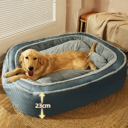 Cama para perros grande con refuerzo de algodón súper suave: suave para la piel 