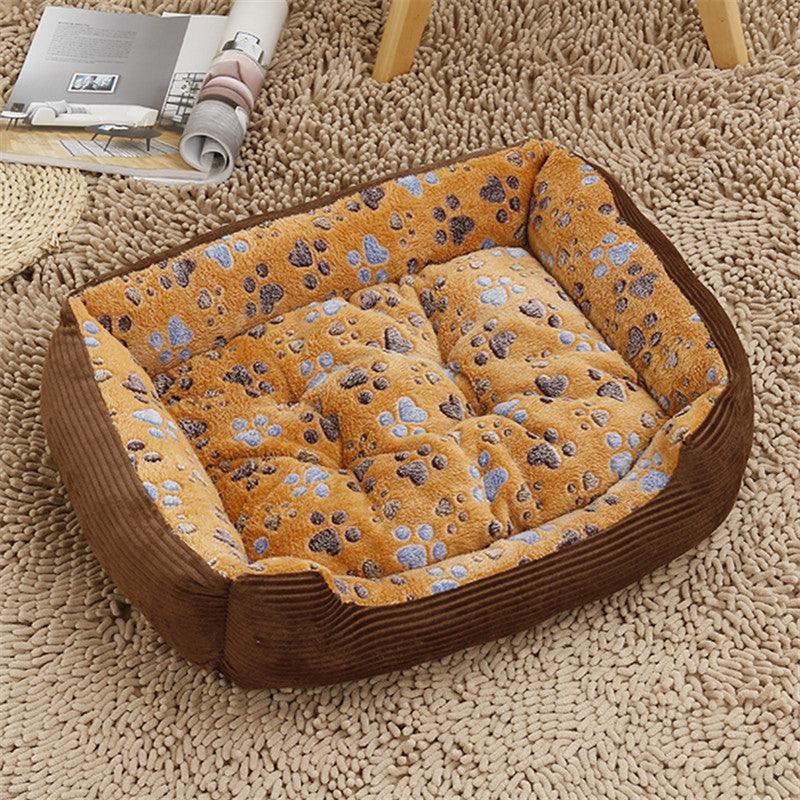 Super Warm Dog and Cat Bed: Kumportableng Flannel at Corduroy