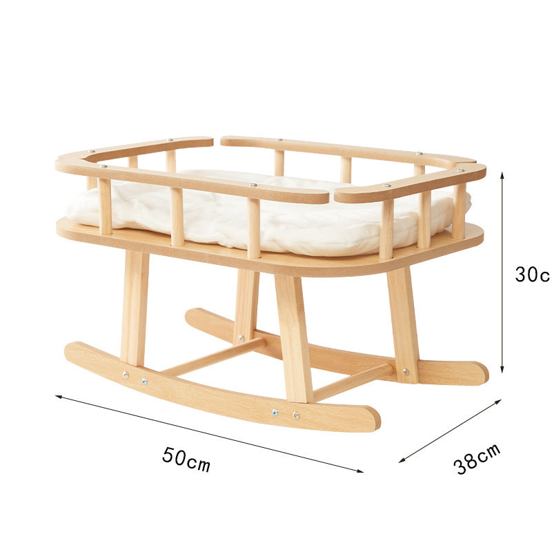 Wooden Swinging Hammock Cat Bed: Easy to Clean and Stylish