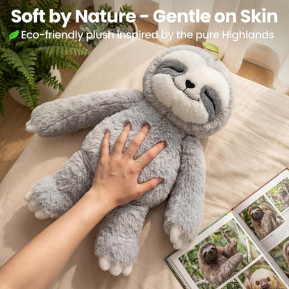 Weighted Stuffed Animals Sloth Plush, Heatable Coolable, 4 Lb, 20In | Mom'S Choice Award, Microwaveable Inner Pad, Huggable Sloth Plushies, Cozy Gift for Kids & Adults