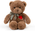 11.4” Small Teddy Bear with Heart Cute Brown Teddy Bear Stuffed Animals Soft Stuffed Bear Plush Bear Plushie Toys Gifts for Girlfriend Boyfriend Kid