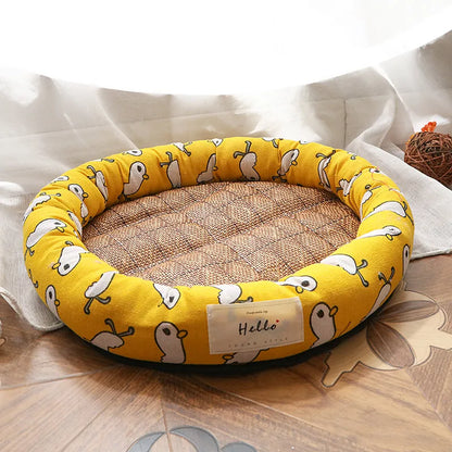 Cooling Scratch Resistant Pet Bed | Yellow Color | SnugglePals