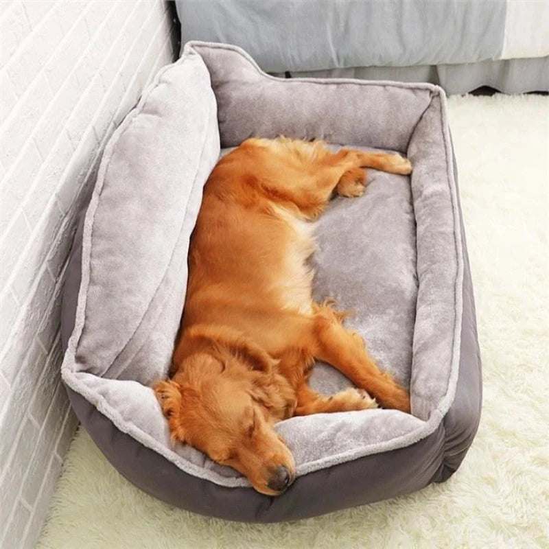 Canapé-lit pour chien Retriever avec appui-tête surélevé