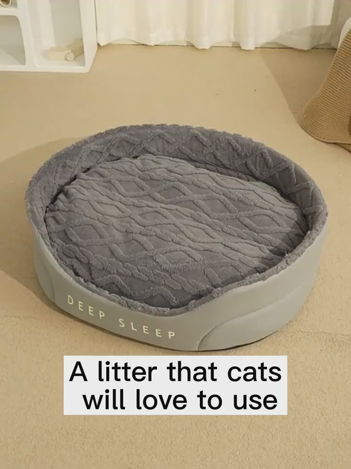 Anti-Slip Pure Cotton Pet Bed: Easy to Clean and Versatile Comfort